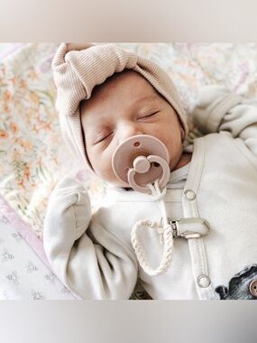 Size 2 Bibs Baby Colour Pacifiers 2 Pack - Dark Oak/Blush Made in Denmark 🇩🇰 NWT